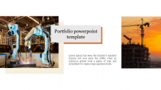 Affordable Portfolio PowerPoint Template Slides-1 Node